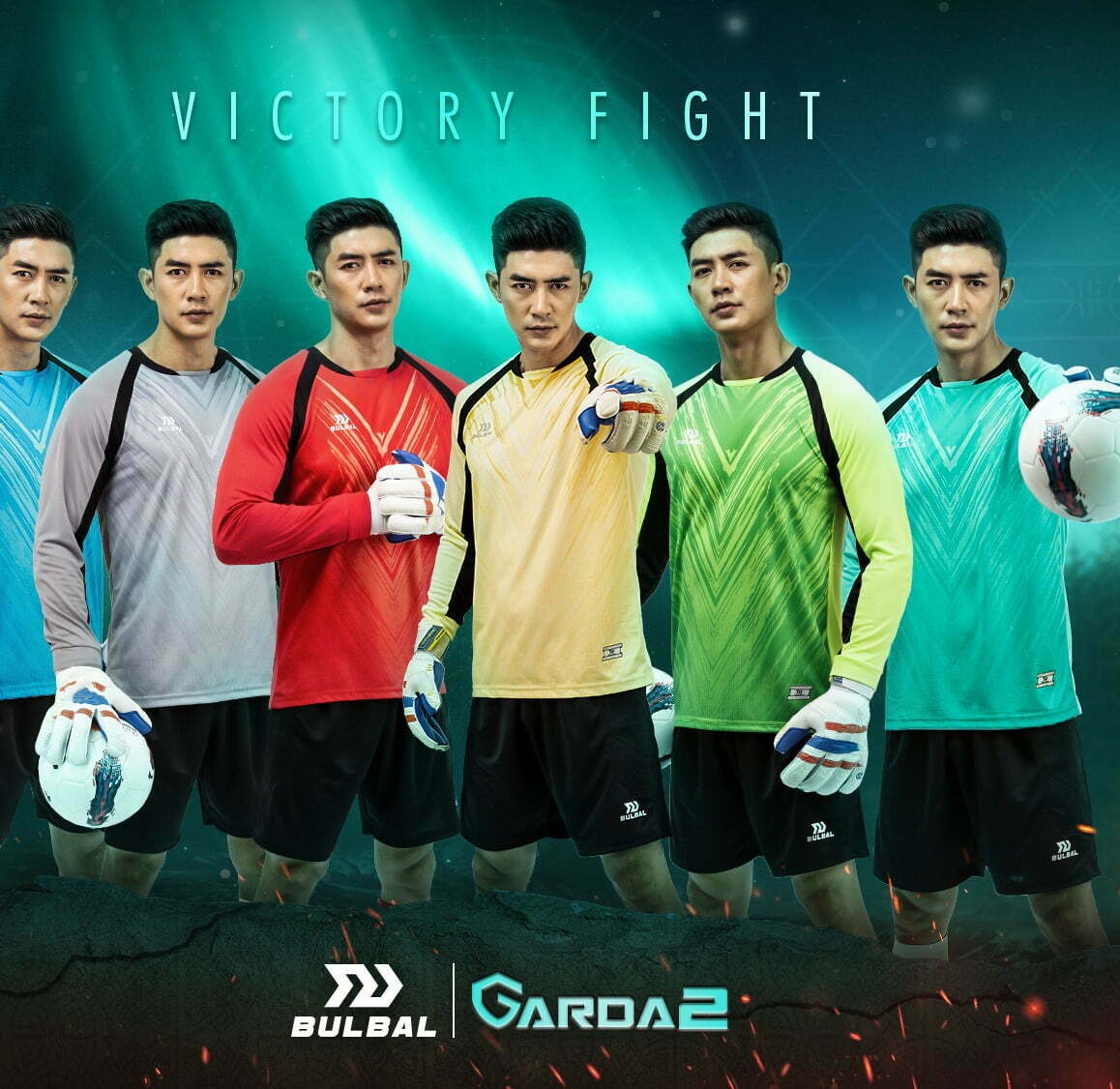 Quần áo thủ môn có đệm tay dài, bộ đồ thủ môn bulbal garda 2 a704, hàng cao cấp chính hãng