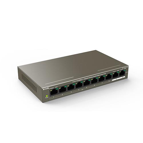 Bộ chia mạng 8 cổng poe tenda tef1110p 10 port-với 8 port poe
