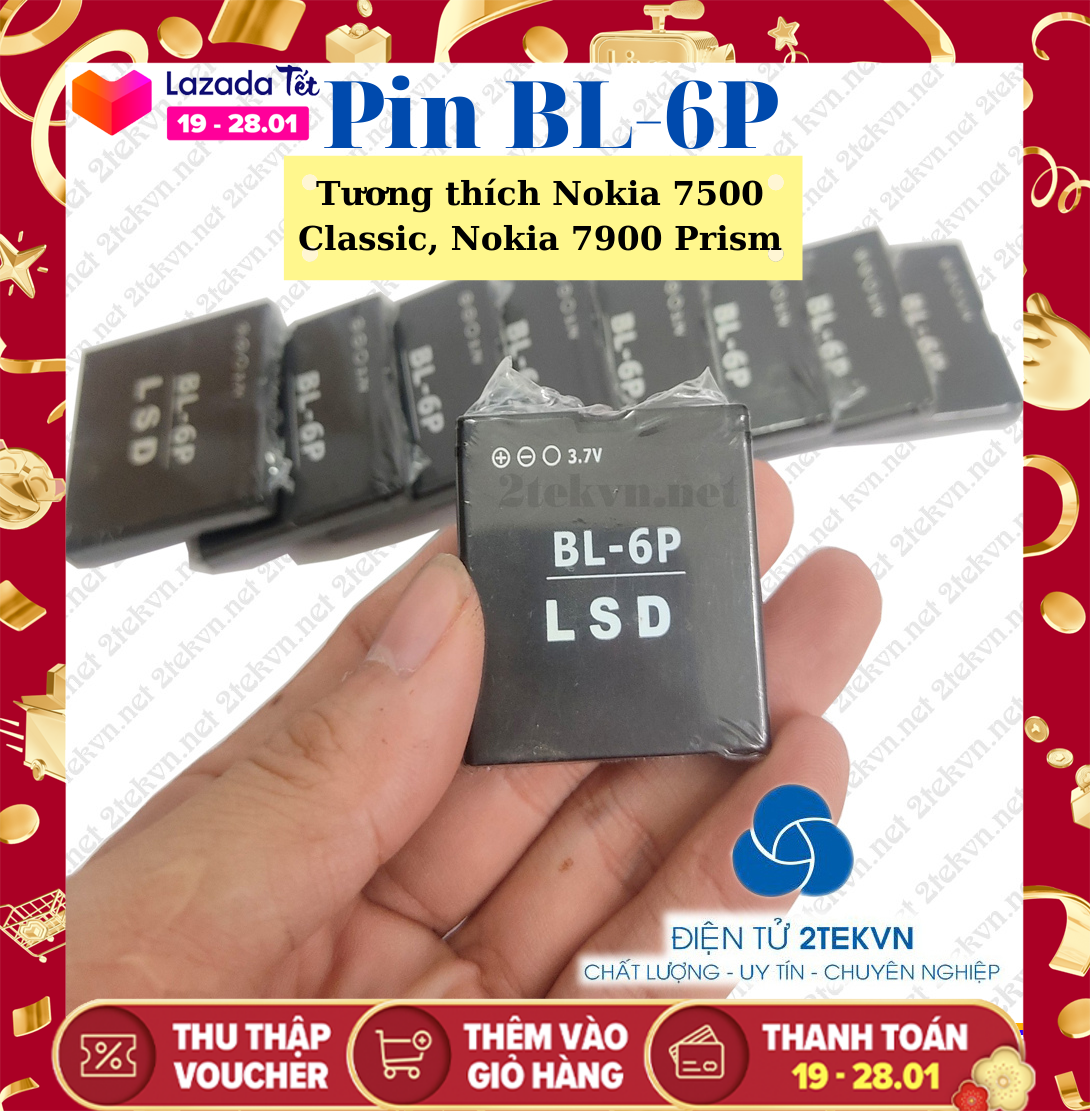 Pin Nokia BL 6P Cho 6500 Classic, Nokia 6500C,Dung Lượng 830mAh