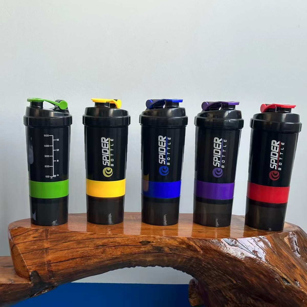 Bình đựng nước thể thao - Bình lắc tập gym lắc whey shaker - bình đựng nước 3 ngăn dung tích 500ml