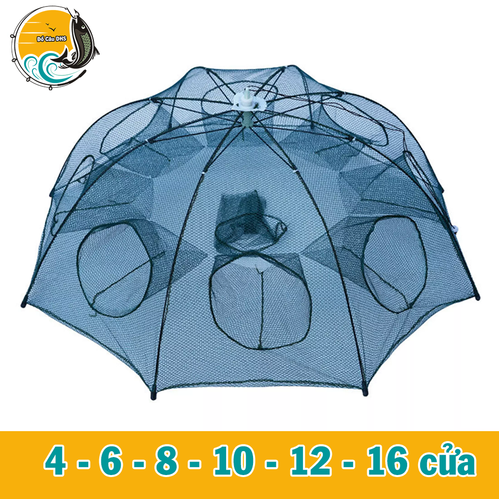 Lưới bát quái lưới đánh cá 8 cửa 16 cửa 12 cửa đủ loại lồng bát quái dhs