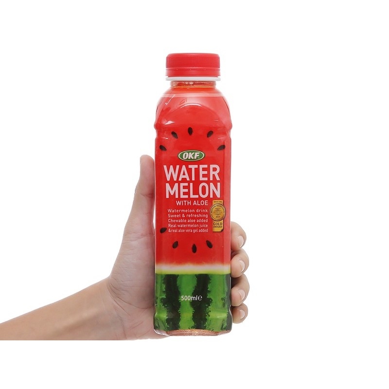 HOT SALE Nước dưa hấu nha đam OKF Hàn Quốc 500ml