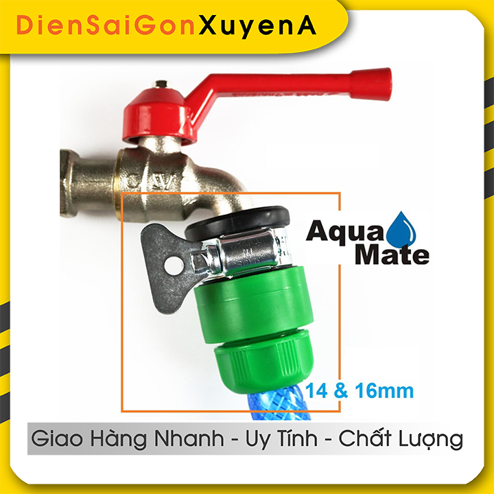 Khớp nối cổ dê vòi và ống nước mềm 16mm AQUAMATE W-3360