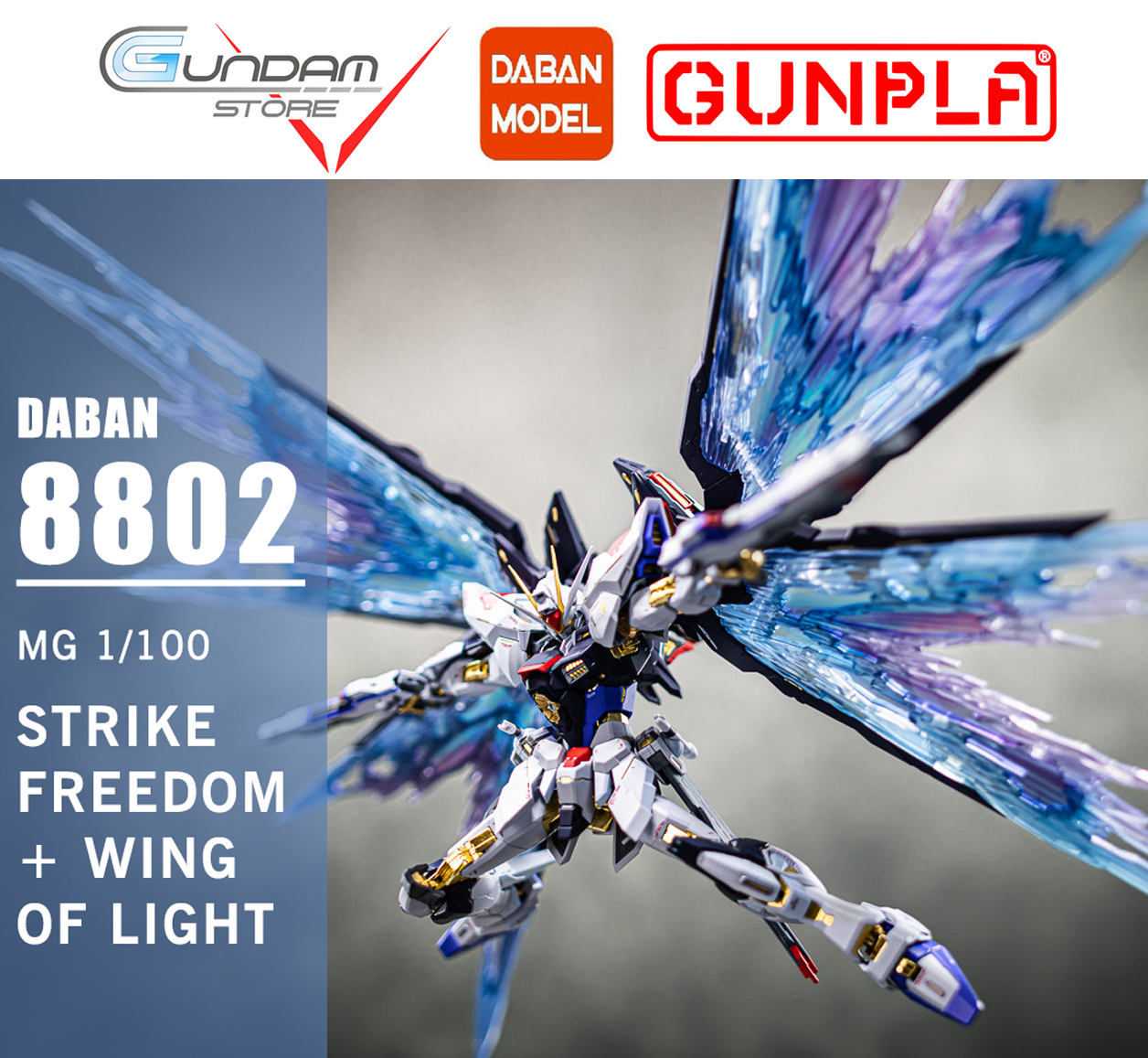 [HCM]Daban 8802 Mô Hình Gundam MG Strike Freedom MB 1/100 Master Grade Đồ Chơi Lắp Ráp Anime