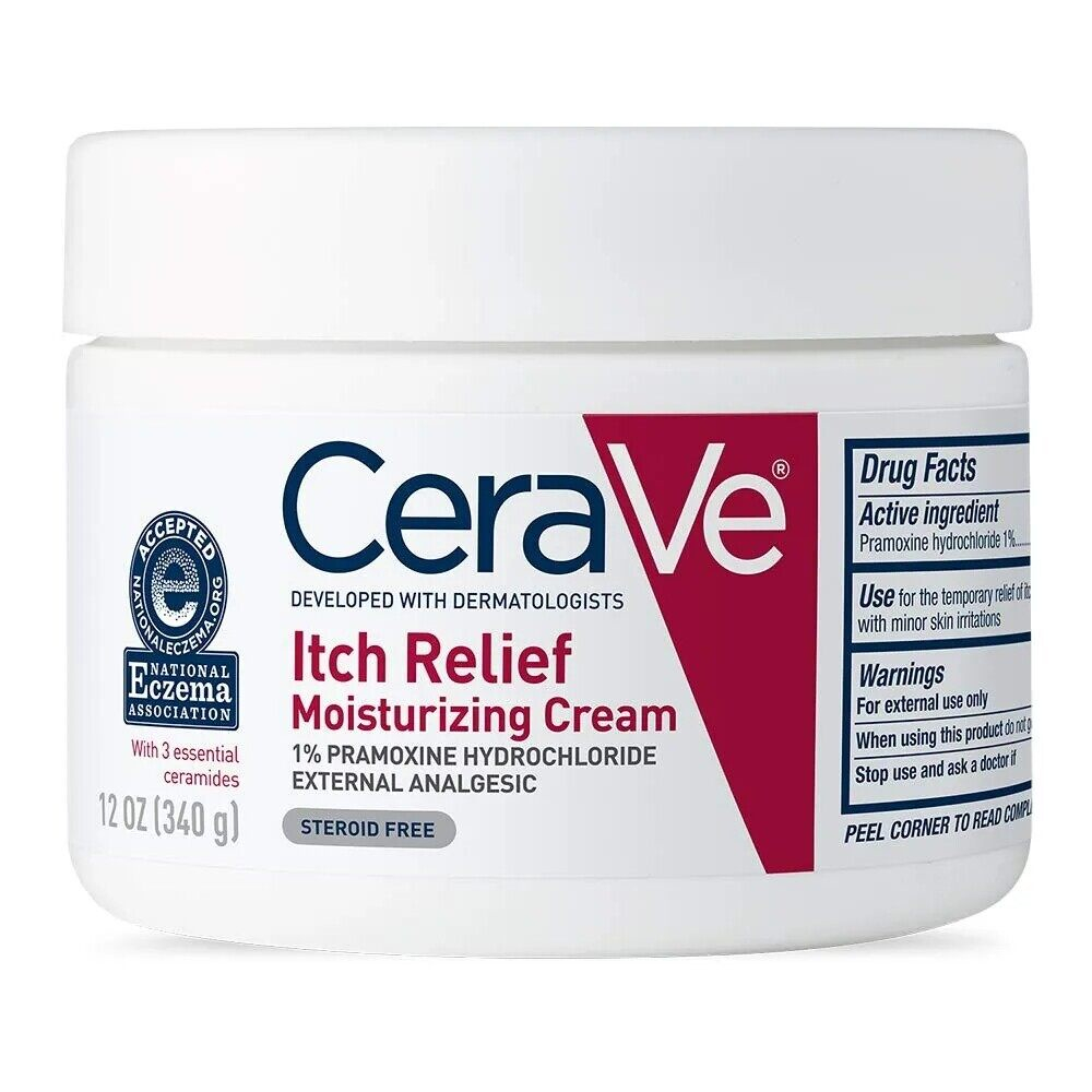 💗Dưỡng thể làm dịu da Kem dưỡng ẩm Cerave Itch Relief Red Facial Moisturizing Cream 340g【Gửi hàng từ Việt Nam