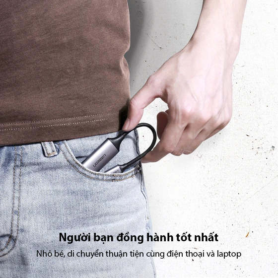 Cáp chuyển USB TYPE C sang HDMI 20cm UGREEN 70444 Cáp chuyển USB TYPE C sang HDMI 20cm UGREEN 70444