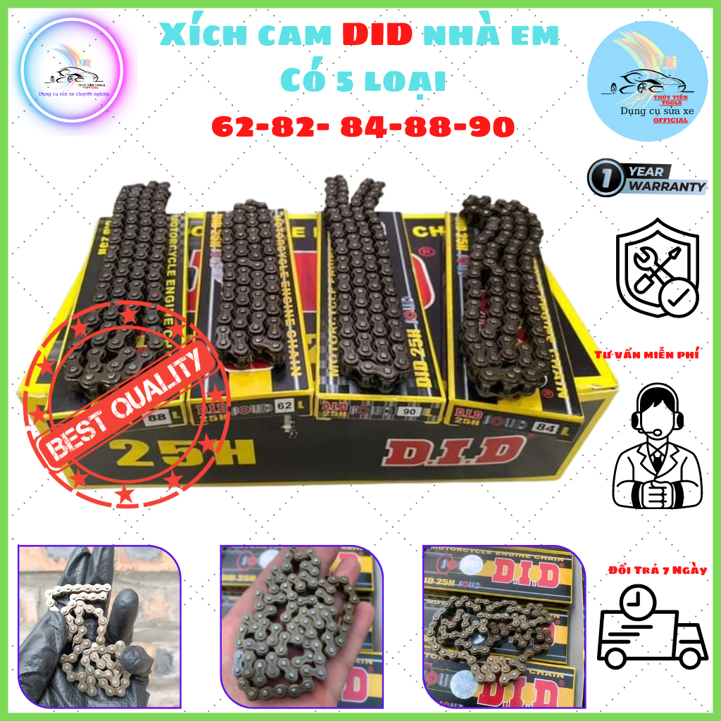 Xích cam DID dành cho các loại xe số xe ga 84-88-90 Hàng loại 1 sau zin