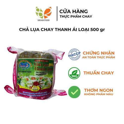 Hoả tốc 24h hcm chả lụa chay thanh ái 500gr