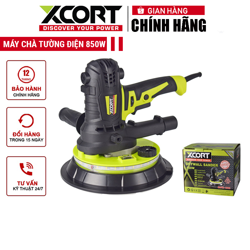 Máy chà nhám tường-Máy chà tường có hút bụi XCORT 850W[Chính Hãng]
