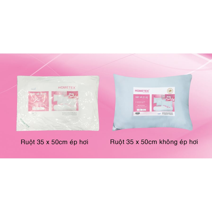 Ruột gối đầu hơi Hometex 35x50cm, ruột gối nằm cao cấp
