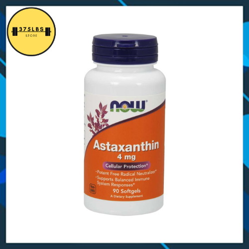 Viên uống chống lão hóa Now Astaxanthin 4mg hộp 60 - 90 Viên- Tăng đề kháng, hồi phục, tái tạo tế bào mới