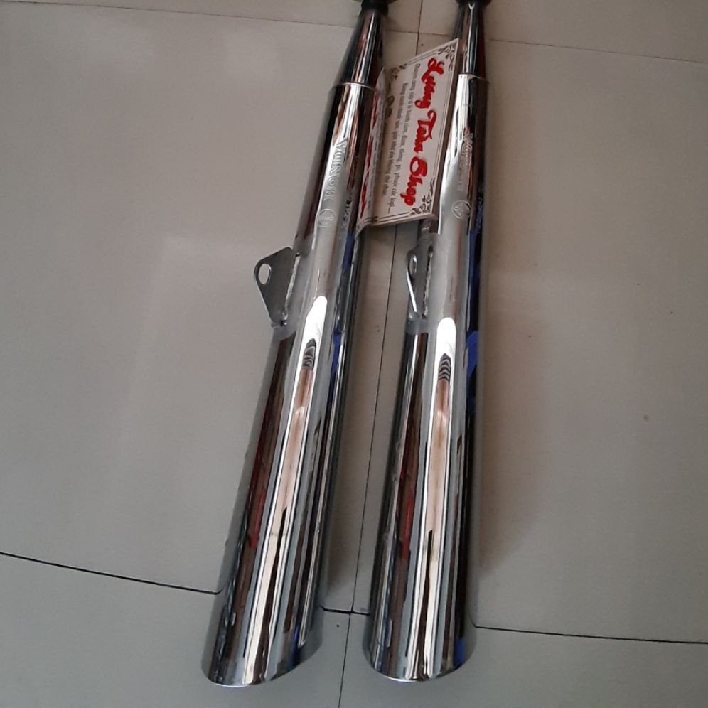 Pô wave s110 ,wave a đời 2014 đến 2020 móc sẵn đít xéo thay cổ inox như hình