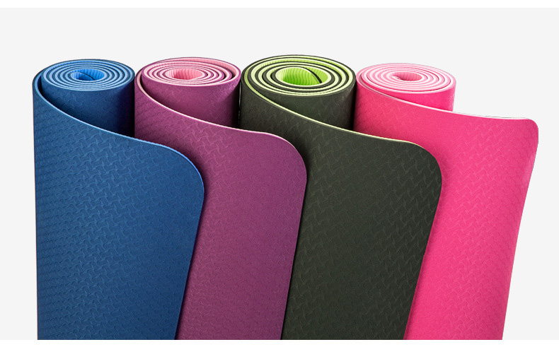 Thảm yoga VN - TPE 2 LỚP 6mm Chống xẹp lún