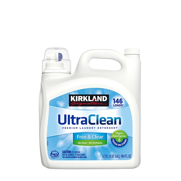 Nước giặt siêu sạch, kháng khuẩn Kirkland 5.73l - Mỹ