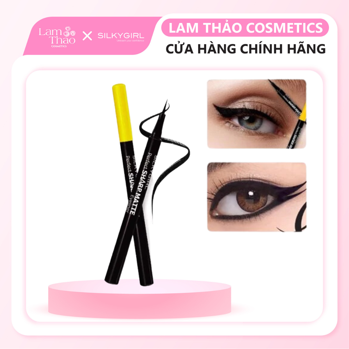 Kẻ Mắt Nước Lâu Trôi Silkygirl Perfect Sharp Matte Eyeliner