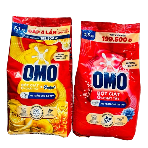 Bột Giặt Omo 5.5kg/5.1kg Hương Comfort