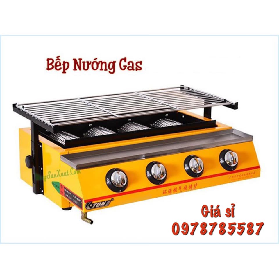 Bếp nướng eton bằng gas 4 trụ k222 6 tru et-k233