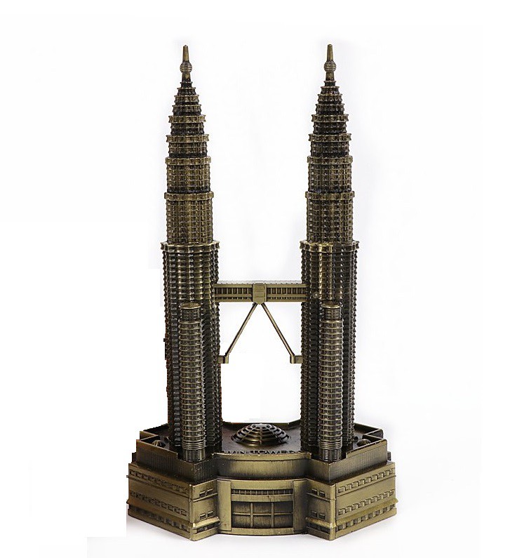 Mô hình tháp đôi Petronas 18cm