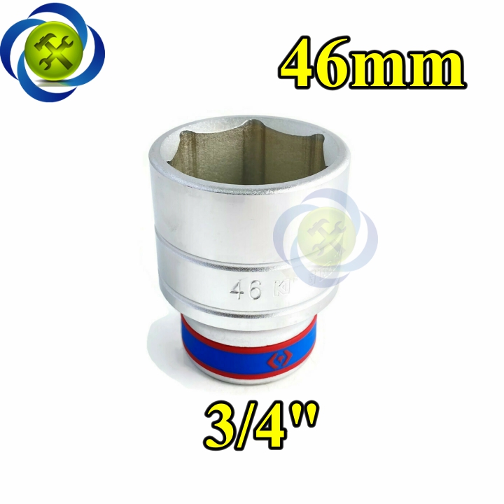 Tuýp 46mm loại 3/4 kingtony 633546m loại ngắn 6 cạnh màu trắng