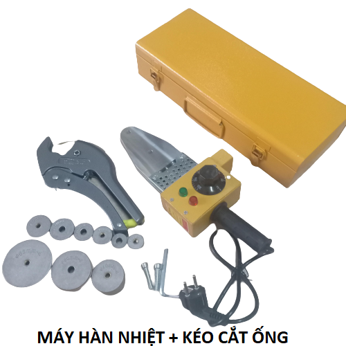 Máy hàn nhiệt ống nước 0-63mm Tặng kéo cắt ống nhựa 0-42mm