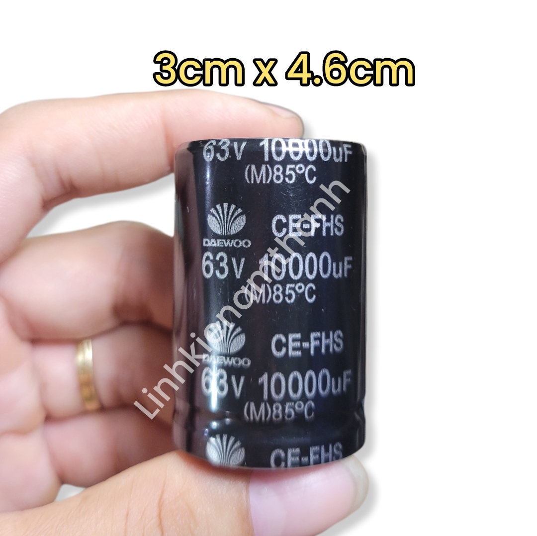 Tụ Đẩy B3 Tụ Lọc Nguồn 63V 10000 uF 3cm x 4.6cm