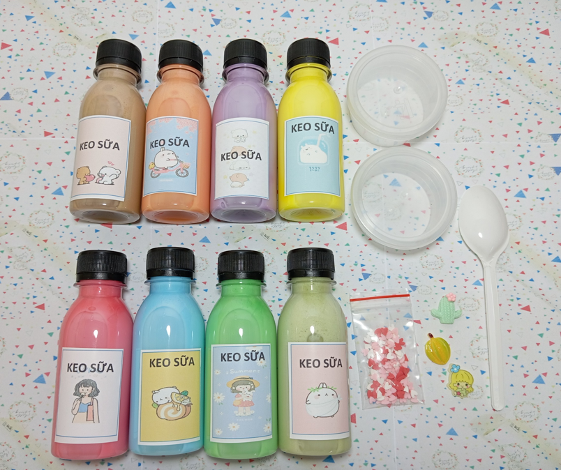 Kit làm slime basic - dụng cụ làm slime cơ bản, an toàn, đơn giản