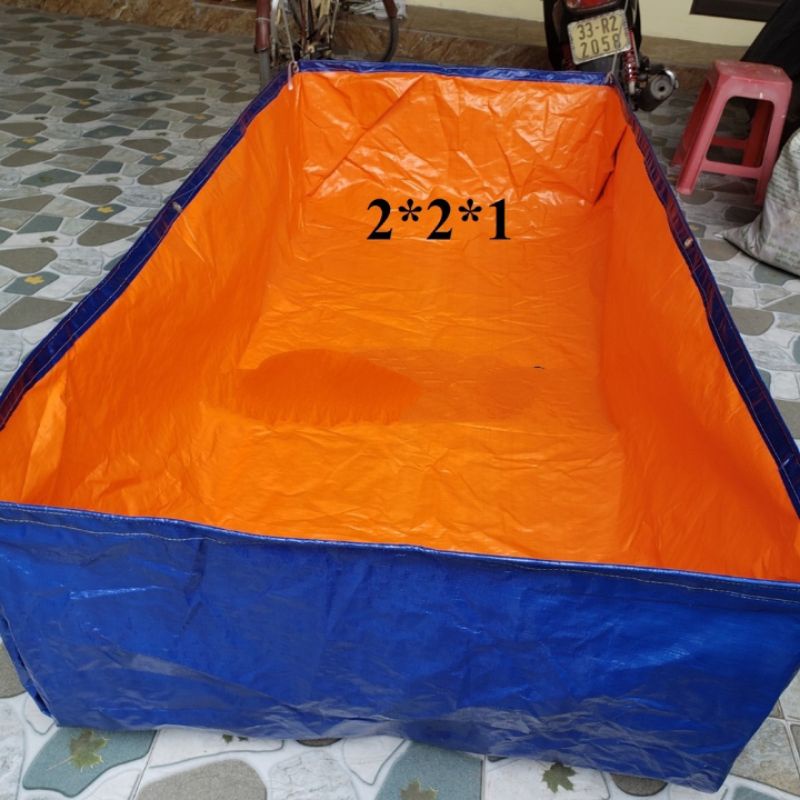 BỂ BẠT NUÔI CÁ, ỐC, ẾCH , LƯƠN ĐỦ KÍCH THƯỚC - 2*1*0,5