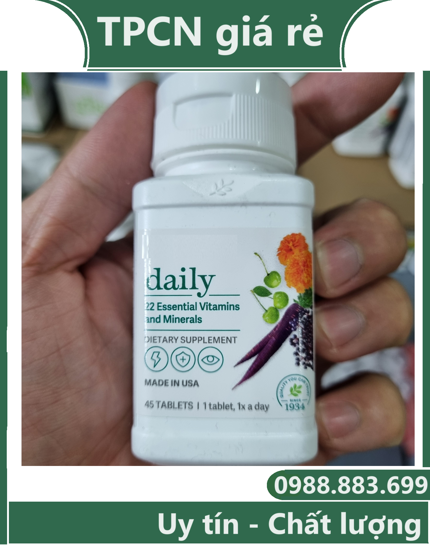 Daily vitamin bổ sung đa vitamin 45 viên