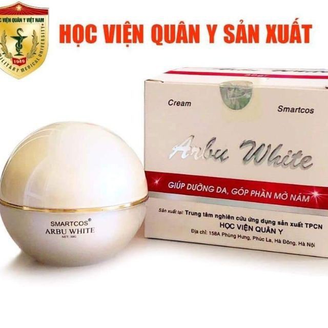 Kem Dưỡng Da Smartcos Arbu White - Học Viện Quân Y