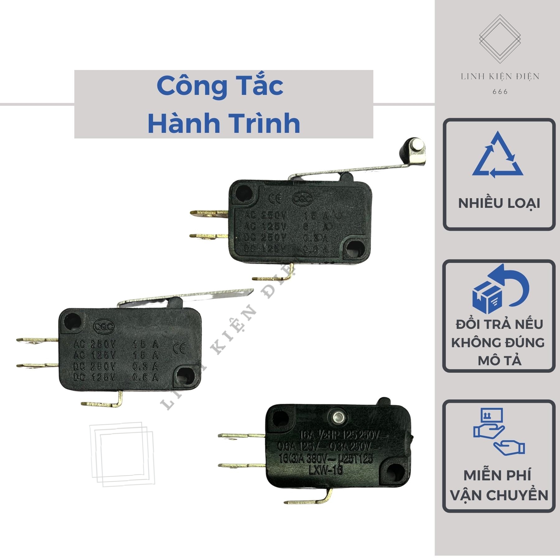 Công tắc hành trình mini 220v 3 chân công tắc nồi cơm điện