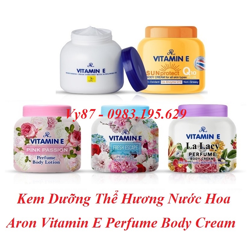 Kem Dưỡng Thể Hương Nước Hoa AR Aron Vitamin E Perfume Body Lotion 200ml
