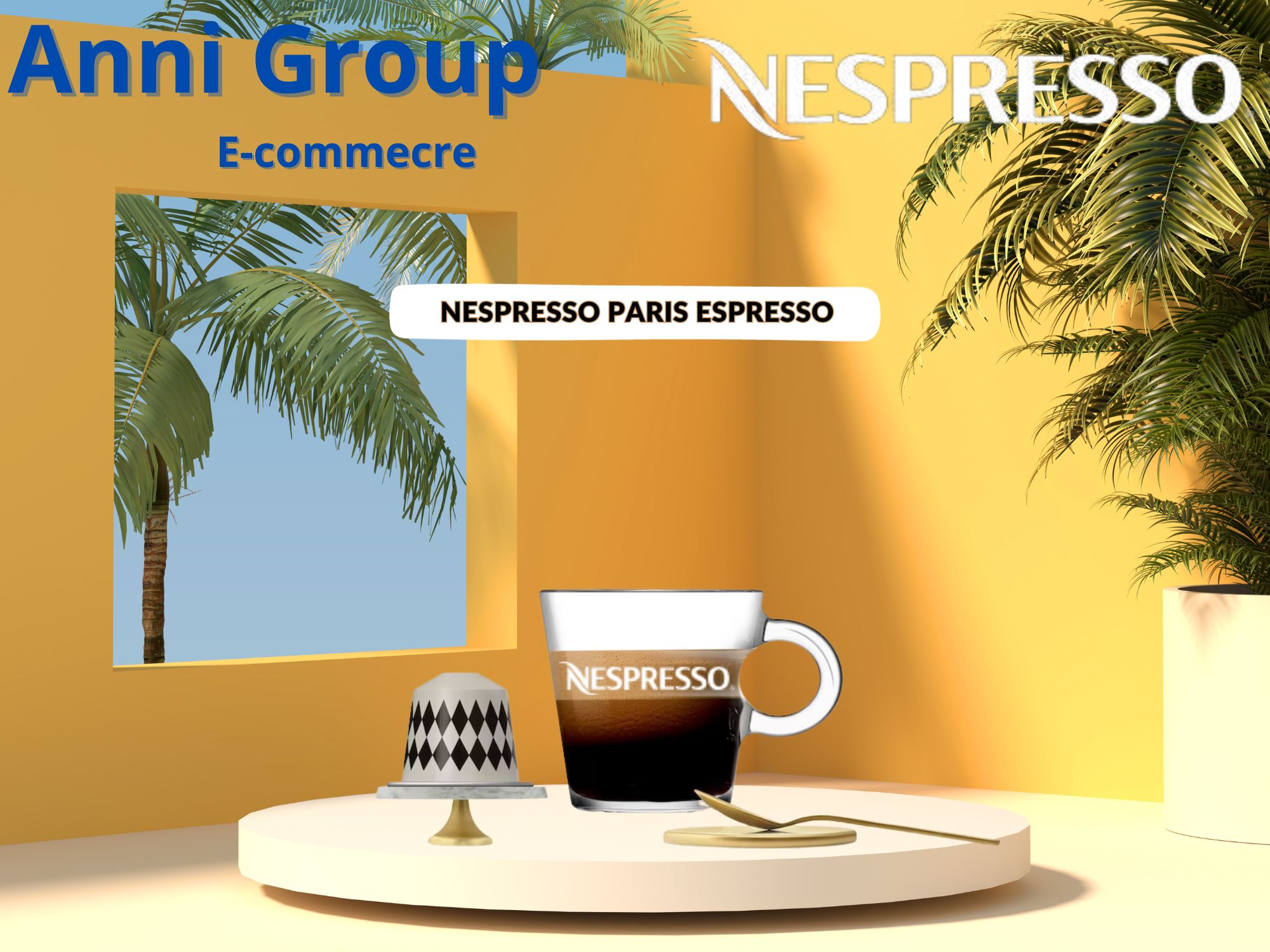 HCM Nespresso Coffee NESPRESSO PARIS ESPRESSO CAPSULES OVER ICE (10 pills/ box)- Dòng Viên nén cà phê Nespresso Paris Espresso 10 viên - ANNI GROUP