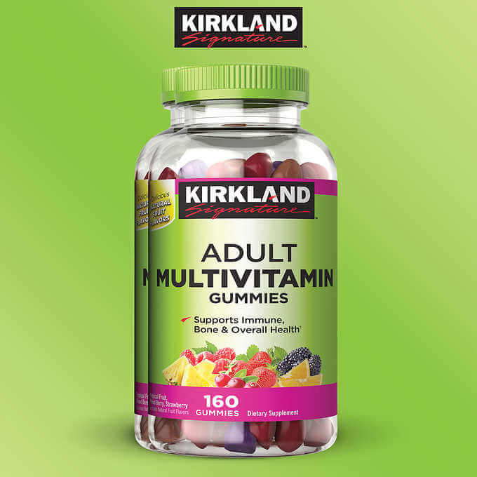 [HCM]Kẹo nhai bổ sung Vitamin Kirkland Signature Adult Multivitamin 160v