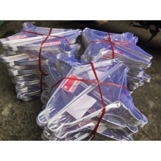 Set 45 móc nhôm treo quần áo, móc to treo quần áo người lớn
