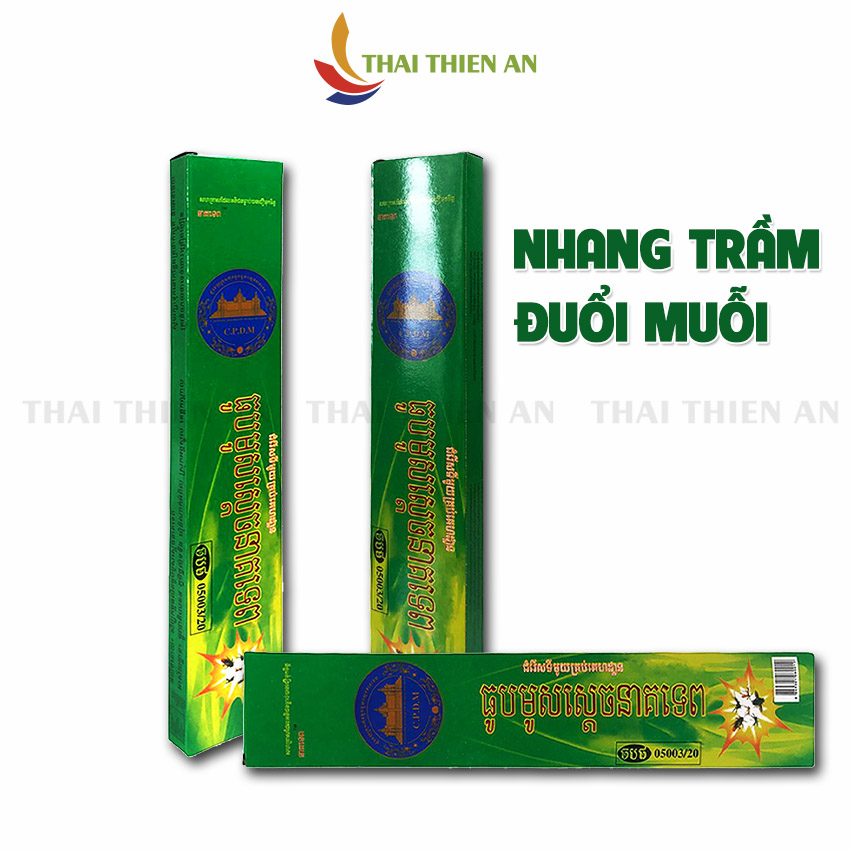 Nhang muỗi hương trầm Campuchia - hộp 30 cây