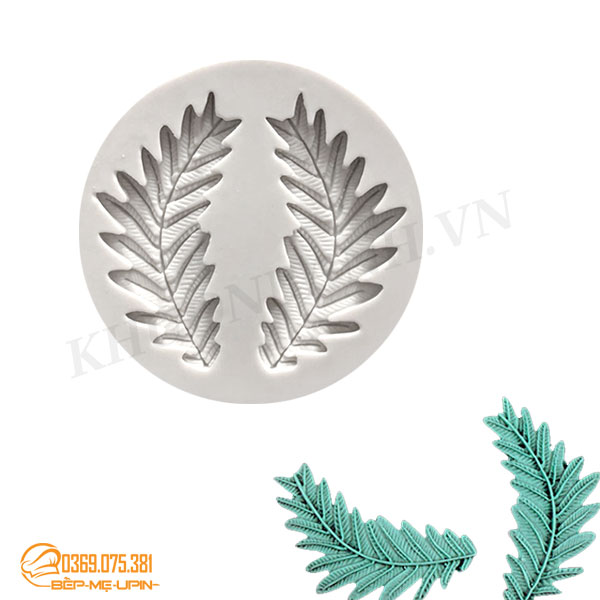 Khuôn silicon lá cây vỉ 2 lá dương sỉ