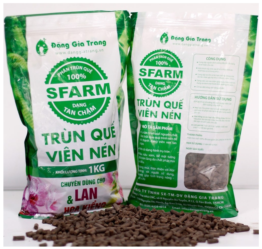 Phân trùn quế viên nén sfarm túi 1kg