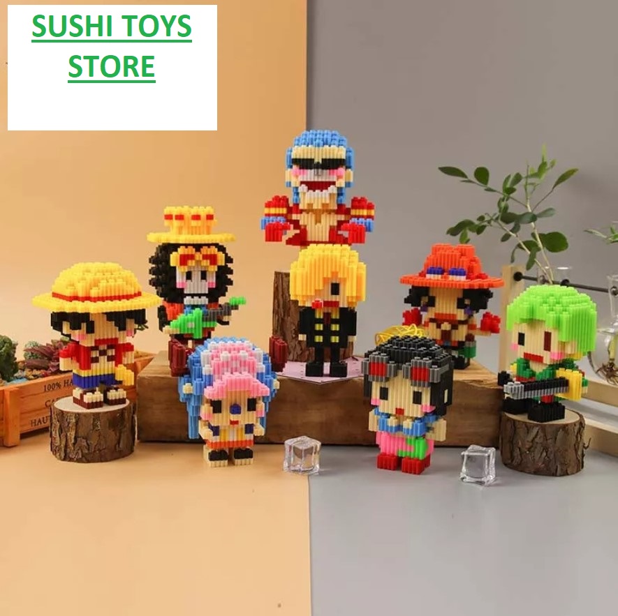 Đồ Chơi Lắp Ráp Kiểu LEGO LINKGO Đảo Hải Tặc One Piece Luffy Zoro Sanji  Nami Chopper Robin Ace Usopp Timeskip Mô Hình 3D cực kỳ đẹp  Lazadavn