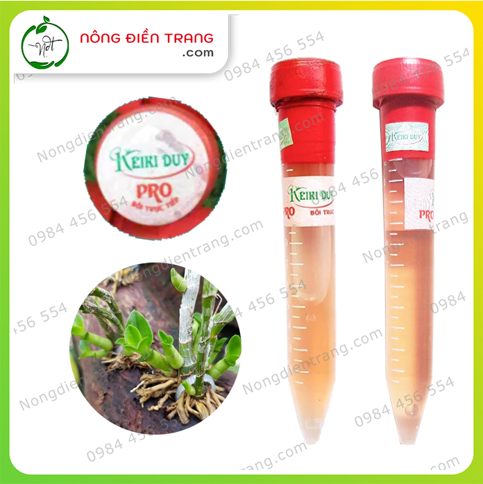 Dung dịch kích mầm kích chồi hoa lan dạng bôi keiki duy pro - ống 10ml - kích keiki duy đỏ vtnn nông điền trang