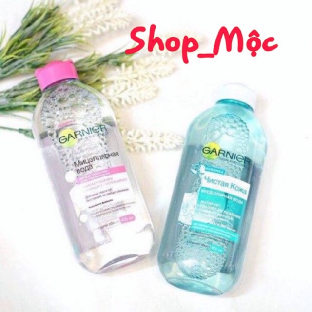 Nước tẩy trang Garnier micellar cleansing water Nga, chiết xuất từ các thành phần lành tính, chất lượng đảm bảo an toàn cho người sử dụng, cam kết như mô tả