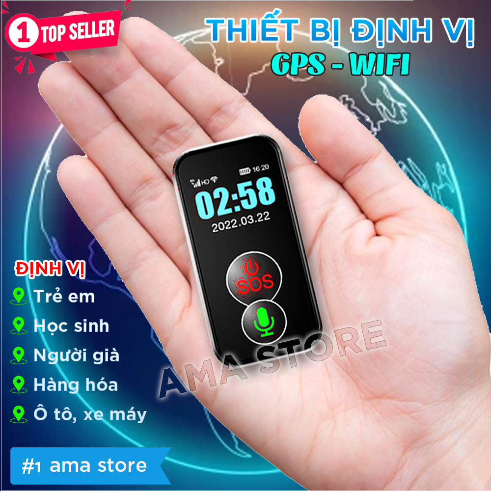 Thiết bị định vị gps fa81 thương hiệu ama dành cho trẻ em, học sinh, ô tô, xe máy và tài sản giá trị