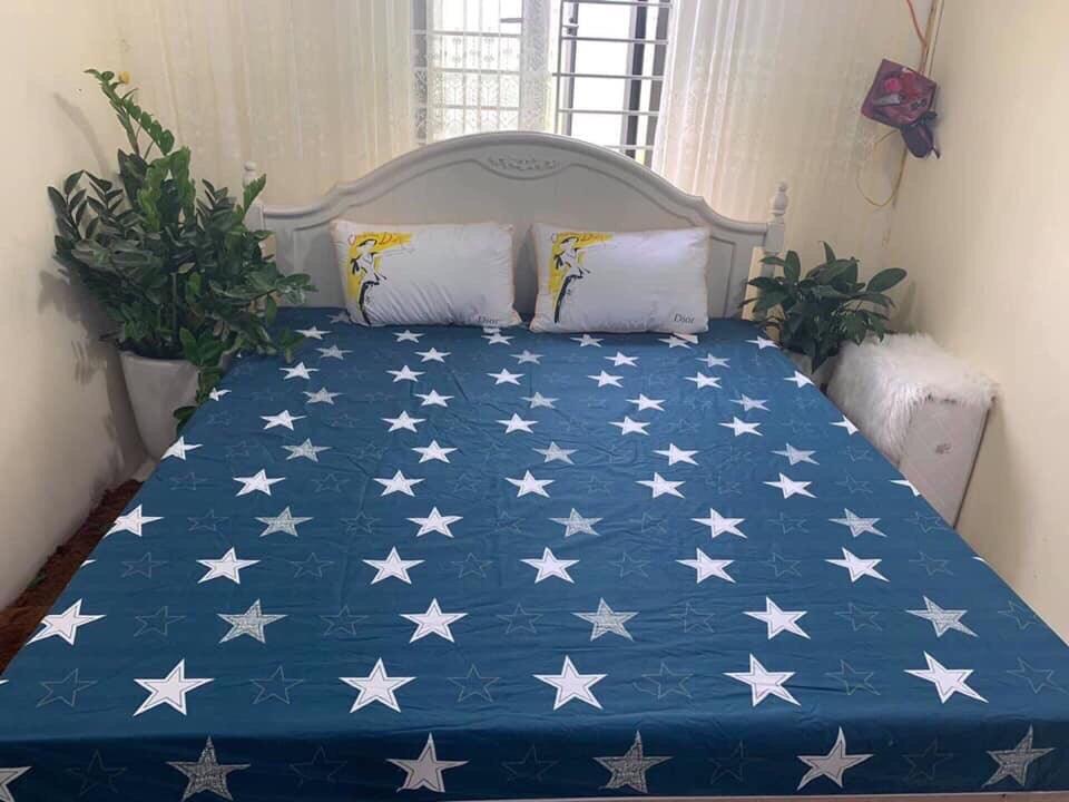 Ga Chống Thấm, Ga Trải Giường, Thảm Chống Thấm Cotton (1.6x2m) Cho Em Bé (Màu ngẫu nhiên)