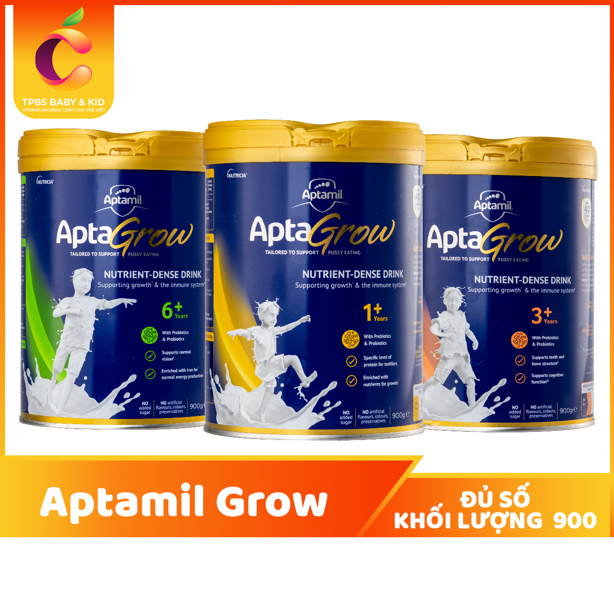 Sữa aptamil aptagrow úc 900g sữa dành cho bé biếng ăn
