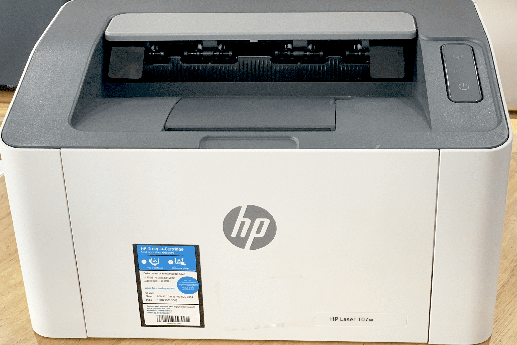 Máy in văn phòng ( in 1 mặt a4 , a5 in qua dây và wifi nhỏ gọn ) - hp 107a - 107w ( tặng hộp mực đa năng - dây nguồn , cáp in mới 100% đi theo máy )