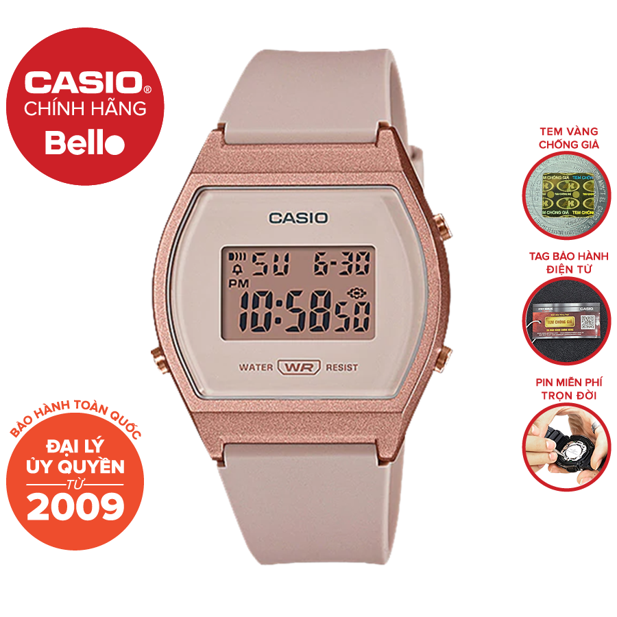 Đồng hồ Nữ Casio LW-204 chính hãng bảo hành 1 năm Pin trọn đời