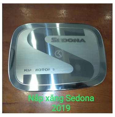 Ốp inox nắp bình xăng kia sedona 2016, 2019