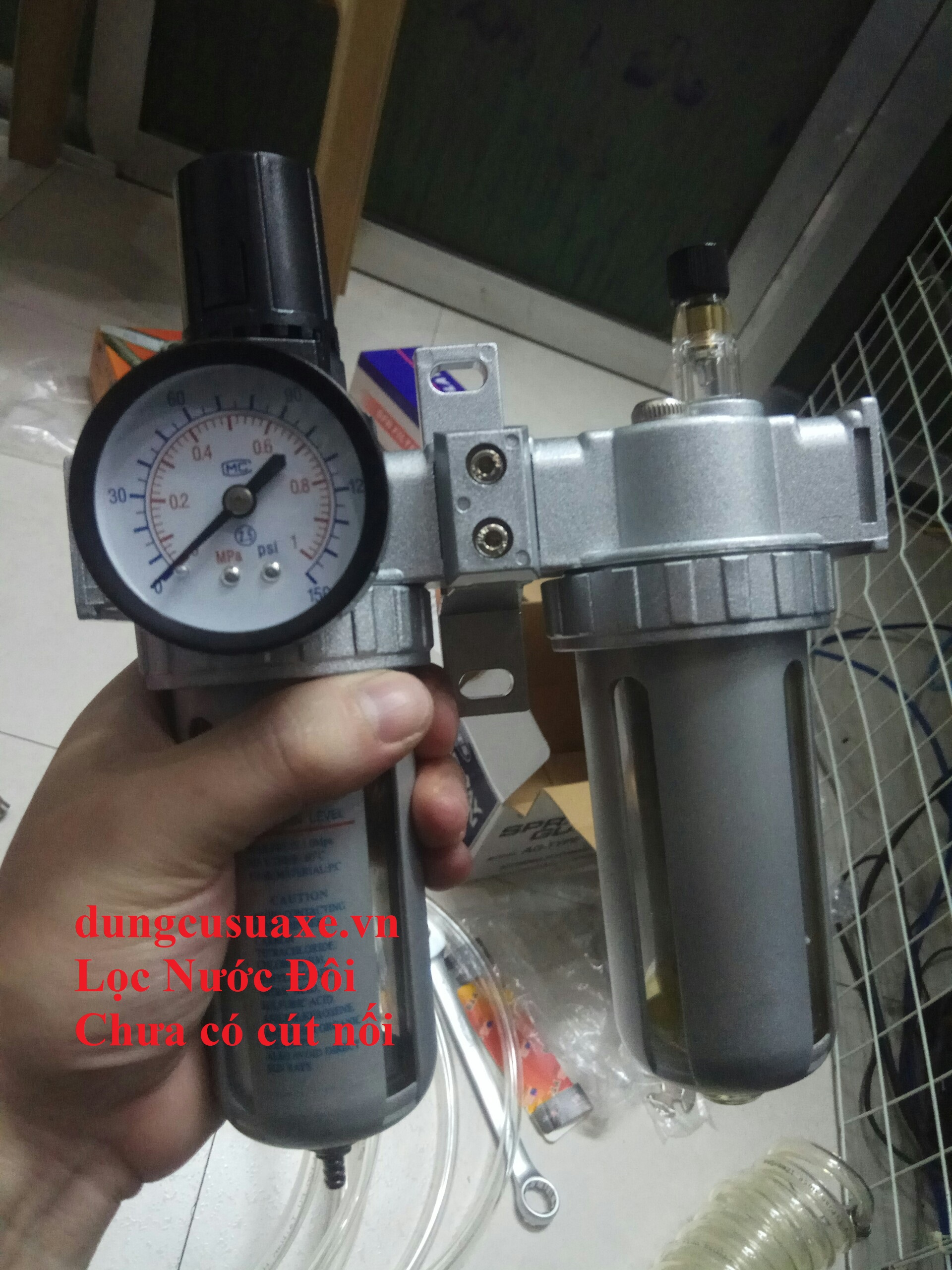 Lọc nước nén khí đôi