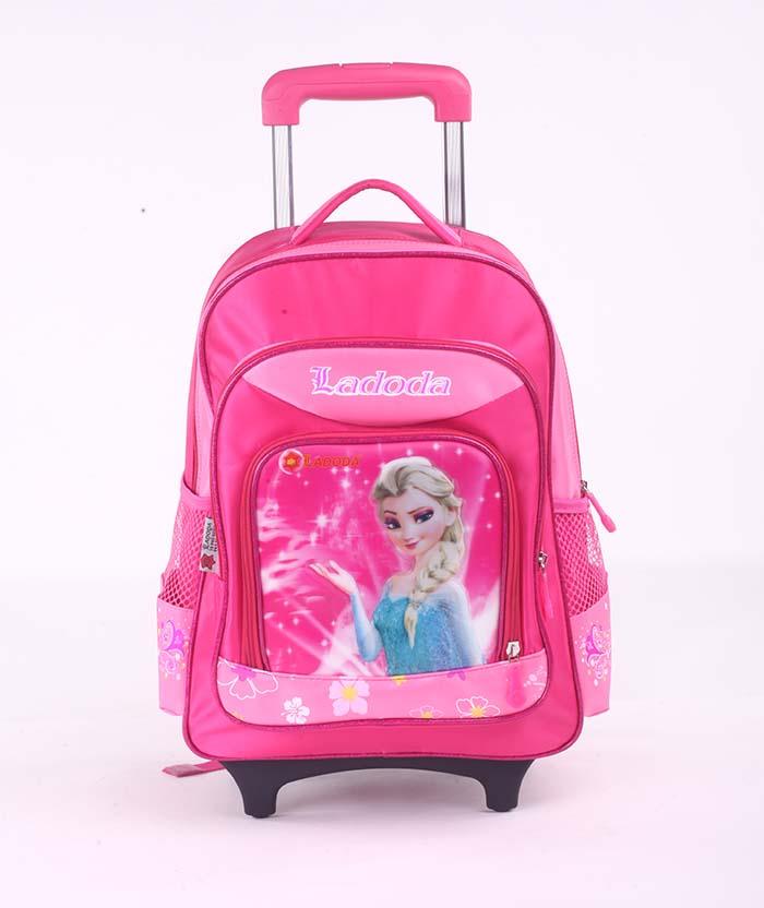 Balo học sinh có tay kéo BL215( màu hồng phấn)