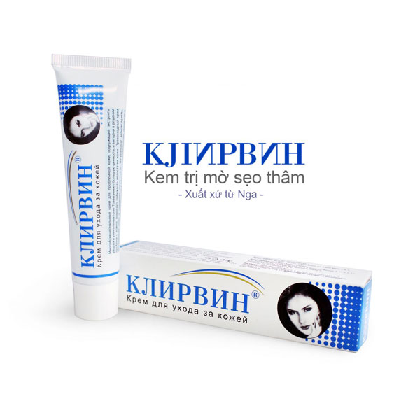 Kem Mờ Sẹo Nga Klirvin 25g Kem làm mợ sẹo thâm lâu năm Sẹo rỗ Sẹo Lồi Sẹo lõm Rạn da Sẹo phẫu thuật