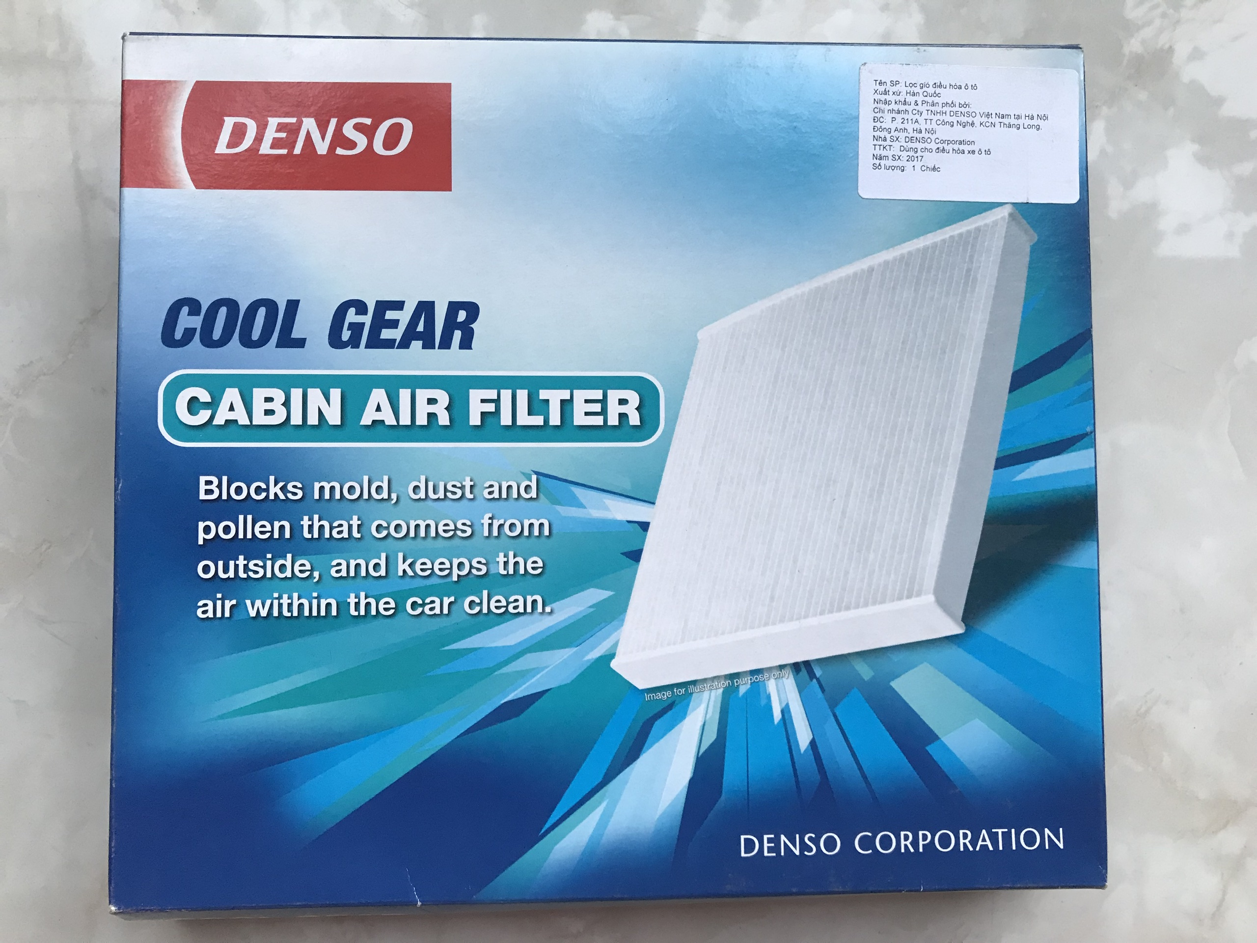 Lọc gió điều hòa Denso 2370 cho Toyota, Lexus